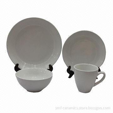 16pcs Ceramic Dinner Set, Stocks are Available, Glazed Dinner Set, Food-safe, LFGB
